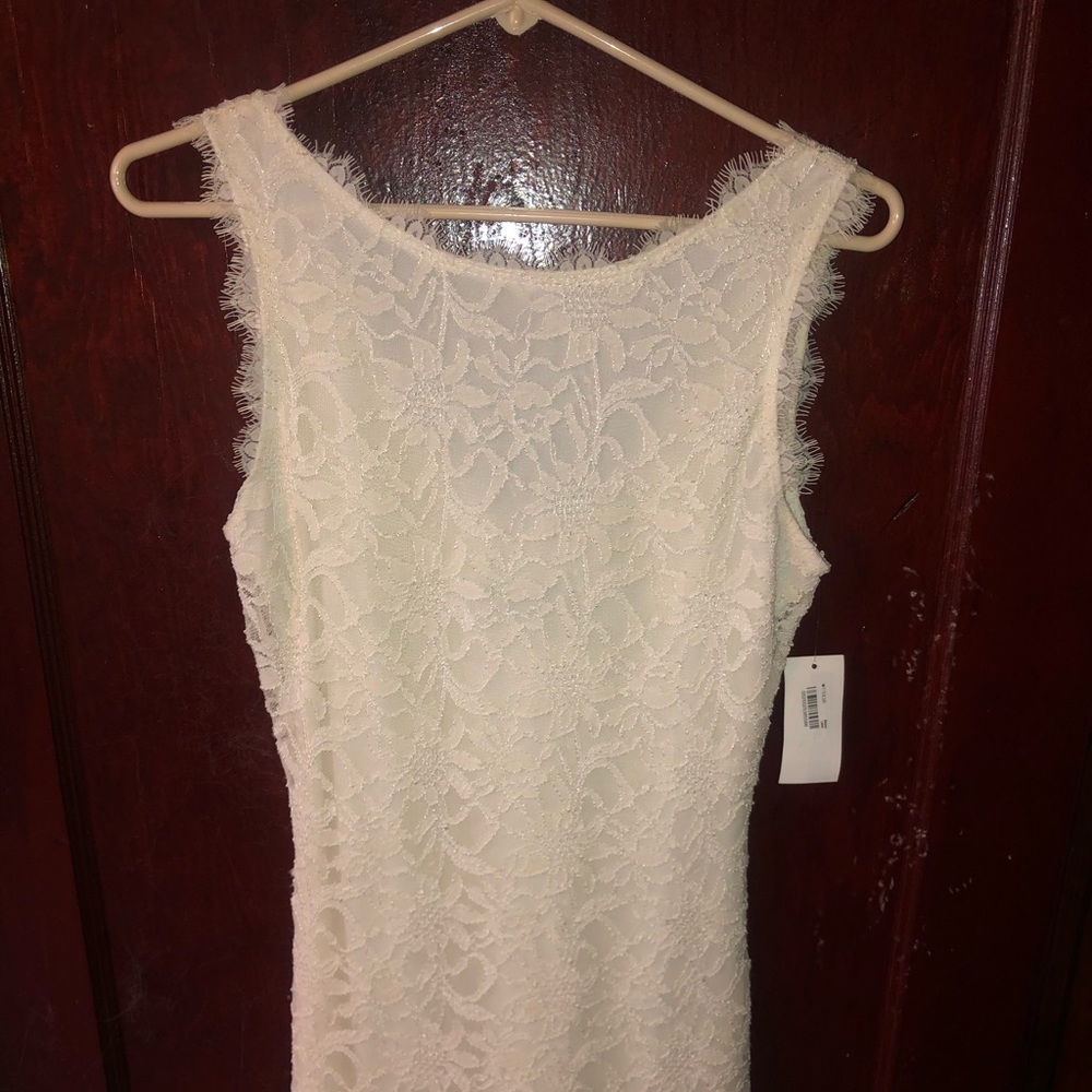 White lace dress!